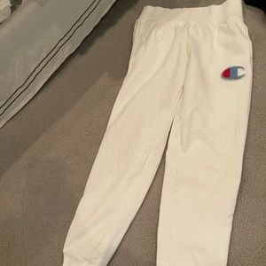 Champion white sweatpants